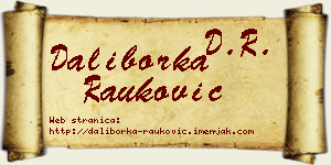 Daliborka Rauković vizit kartica